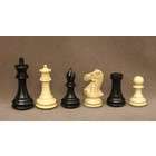   1006B4 Exclusive Staunton Black Natural Boxwood Wood Chess Pieces