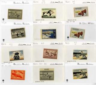 US Stamps Federal Duck Early Stock Catalogue $7,500  