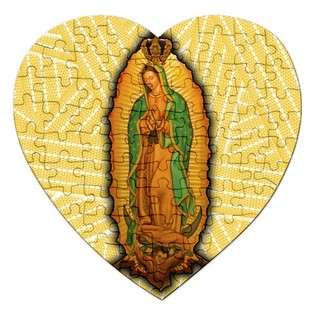 Carsons Collectibles Jigsaw Puzzle Heart of Virgen de Guadalupe 