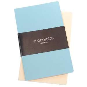  Grandluxe Blue and Cream Monolette Lined and Perforated 