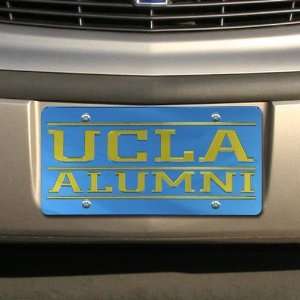 UCLA Bruins Light Blue Mirrored Alumni License Plate:  