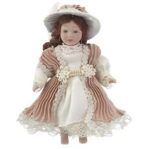  Personalized Victorian Doll   Mauve & White Christmas 