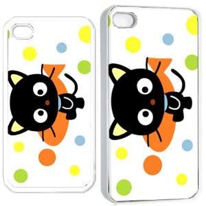  chococat black cat v6 iPhone Hard 4s Case White Cell 