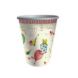   Happy Birthday Set of 8 Paper Cups 