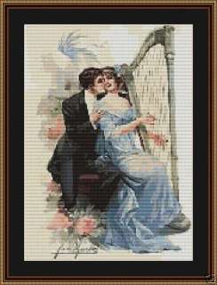 MAKING MUSIC TOGETHER~counted cross stitch pattern #948~PEOPLE Ladies 