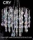 acrylic crystal teardrop chandelier wedding and party event decor 