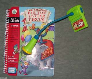 LeapFrog Big Top Letter Circus Book & Microphone Pre k 2nd Grade Leap 