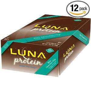  Luna Protein Mint Chocolate Chip, 1.6 Ounce Bars, 12 Count 