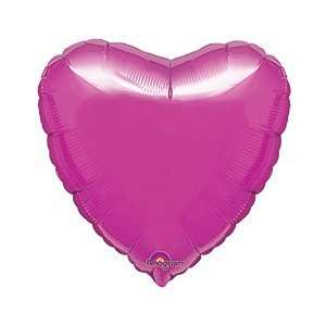   Purple Heart Shaped Solid 18 Mylar Balloon