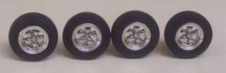 Hot Rod Tires n Mag Wheels #14 1:25 Model Car Parts  