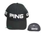 SALE New PING Structure Sports Mesh Cap Hat Black/Whit​e *Free 