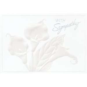  Calla Lily Sympathy Personalized Greeting Cards for 
