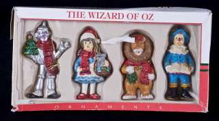 Vintage Kurt Adler Santas World WIZARD OF OZ 4.5 Ornaments Box Set 