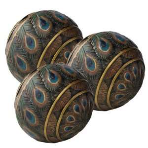   Art Deco Decorative Accent Sphere Balls Set of 3