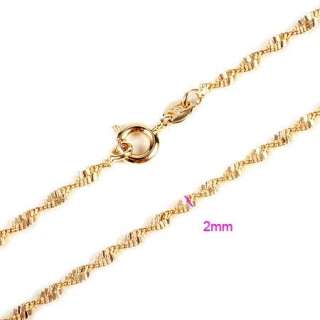 Sublimate 9K Gold Filled Womens Necklace Chain ,New 450mm  