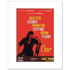  CARO EMERALD Deleted Scenes 15x12in Matted Music Print 