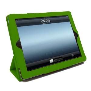 Green iPad 3 PU Leather Trinity Smart Case Stand Folio for Apple iPad 