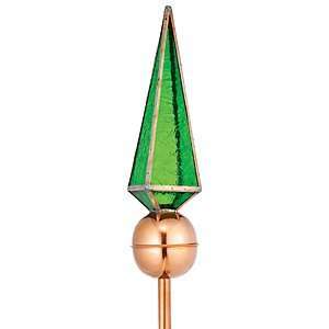  716 Stained Glass Lancelot Copper Cupola Finial 