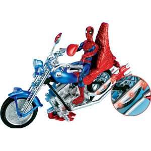  Spider Man Web Cycle with Spider Man Action Figure: Toys 