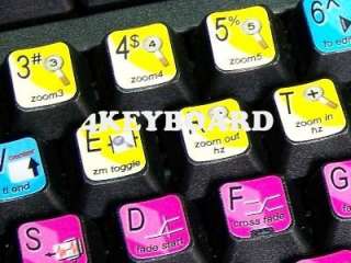 The DigiDesign Pro Tools keyboard stickers are compatible with all 