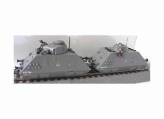   Military Railway Armoured train Panzerspahzug 2pcs Dummy Set  