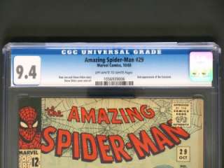 Amazing Spider Man #29 MARVEL 1965   CGC  NEAR MINT  9.4 NM   2nd App 