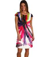 Ellen Tracy Caribbean Print Modern Shift Dress $76.99 ( 40% off MSRP 