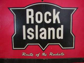 Vintage 1953 Rock Island Railroad Calender  Complete Antique Old Sign 