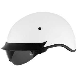   Shield U 72 Open Face Motorcycle Helmet   White / 2X Large: Automotive