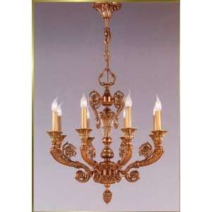 Neoclassical Chandelier, RL 1551 80, 8 lights, Antique Brass, 32 wide 