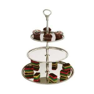  3 Tier Pastry Stand W/ 7, 9 & 12 Trays, 17 H (18/10 