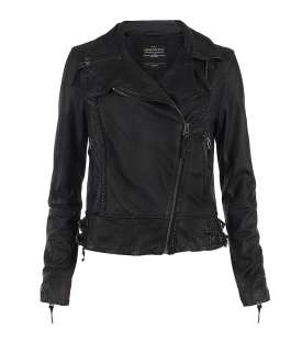 Herero Leather Biker Jacket, Women, Leather, AllSaints Spitalfields