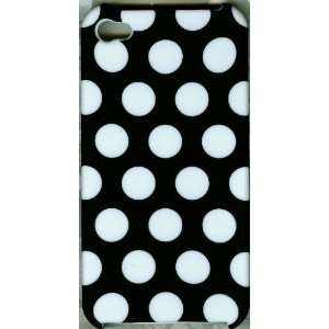  cute black polka dot new apple iPhone 4 4G faceplate snap 