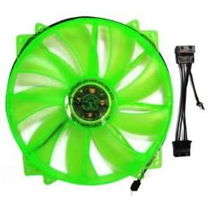   Apevia CF20SL UGN 200mm 4pin UV Green LED Case Fan: Electronics