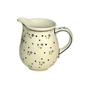    Polish Pottery Country Meadow Small Pitcher