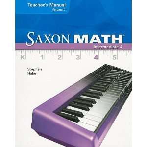  Saxon Math Intermediate 4, Volume 2 [Spiral bound 
