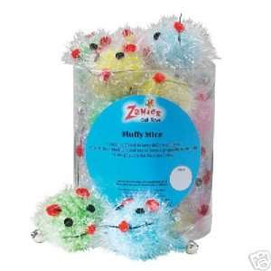    Zanies Fluffy Mice Cat Toys Canister of 24 WOW