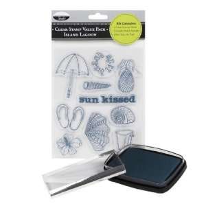  The Paper Company Clear Stamp Value Pack   Island Lagoon 
