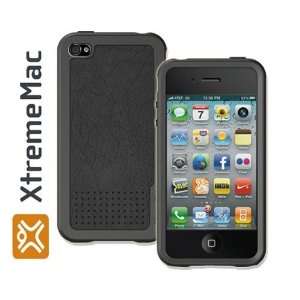   Xtrememac Black Leather Hard Case & Screen Protector for Apple iPhone