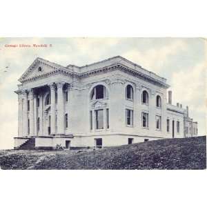   Vintage Postcard Carnegie Library   Mansfield Ohio 