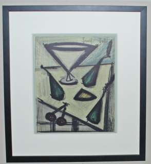   Original Color Lithograph, Signed in the stone,Framed, Still Life