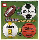 Wilson Micro Ball Set American NFL Football + Basketball +Volleyball 