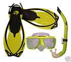 Snorkeling Gear Scuba Dive Mask Fins Equipment Package