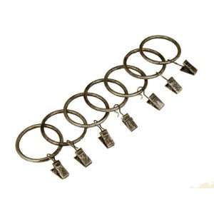 : BCL Drapery Hardware 125CLAS Clip Rings for 1.25 Inch Diameter Rod 