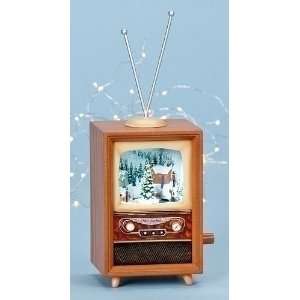   Animated and Musical Retro Christmas Television Set