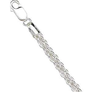 IceCarats Designer Jewelry Gift Sterling Silver Solid Cestina Chain. 7 