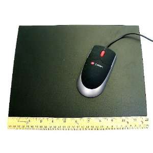   : Heavy Duty Giant 9 X 12 Black Leather Mouse Pad: Office Products