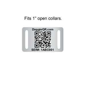  Stainless Slip On QR Dog Tag w/ Web Page