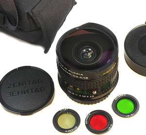 ZENITAR 16mm/f2.8 FISHEYE LENS for Sony A100 Minolta AF  