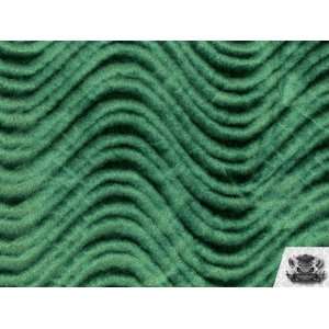  Velvet Flocking Swirl GREEN Upholstery Fabric By the Yard 